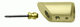 Satin Brass Mitered Support Bar Bracket - CRL SBB45SB