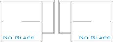 SE-5000A1 KD Shower Enclosure with Custom Side Panel