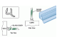Dual Durometer PVC Seal and Wipe for 1/4 inch Glass 31 inch length