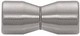 Brushed Nickel Back-to-Back Bow-Tie Style Knob - CRL SDK109BN